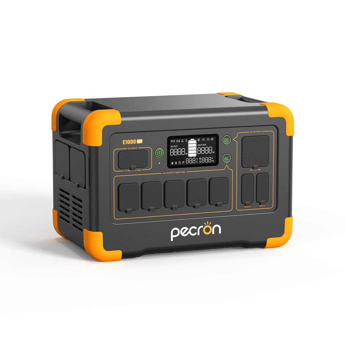 PECRON E1000LFP portable power station front view