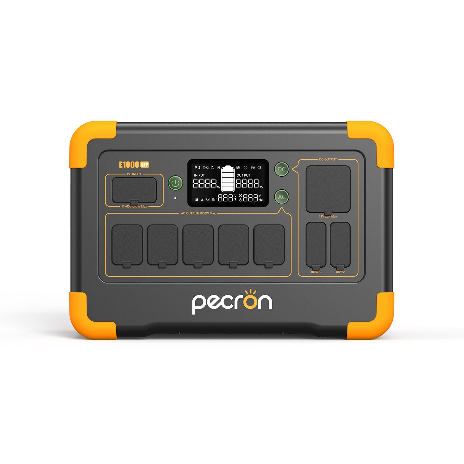 PECRON E1000LFP output port panel