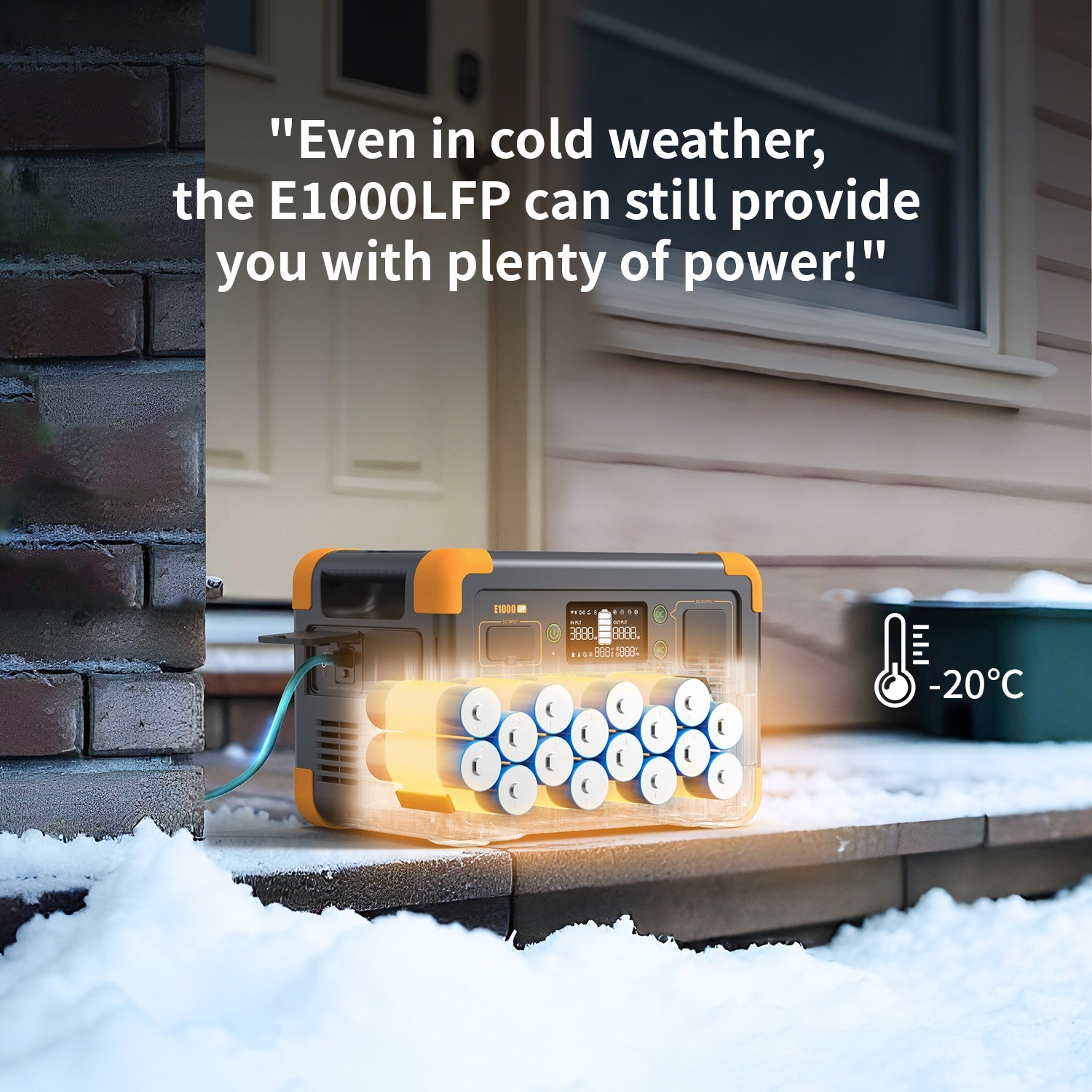 PECRON E1000LFP active battery heating feature