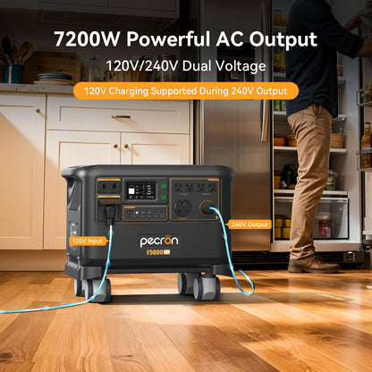 PECRON F5000LFP Portable Power Station 7200W 5120Wh